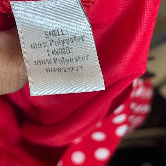 Disney Minnie Mouse LC Lauren Conrad Red White Polka Dot Bow Shorts Size XS - Picture 9 of 9